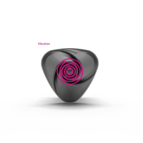 Mystim Heart´s Desire Black Edition - вибратор для клитора с электростимуляцией, 6.7 см (чёрный) - sex-shop.ua